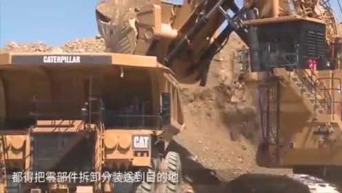 卡特彼勒365c大型挖掘机挖煤视频，巨型机械手如何撬动整个矿山？